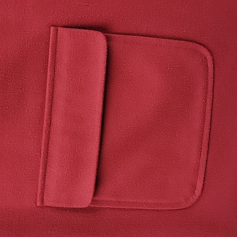 Talbots Mini A-Line Wrap Skirt Raspberry Red Size… - image 5